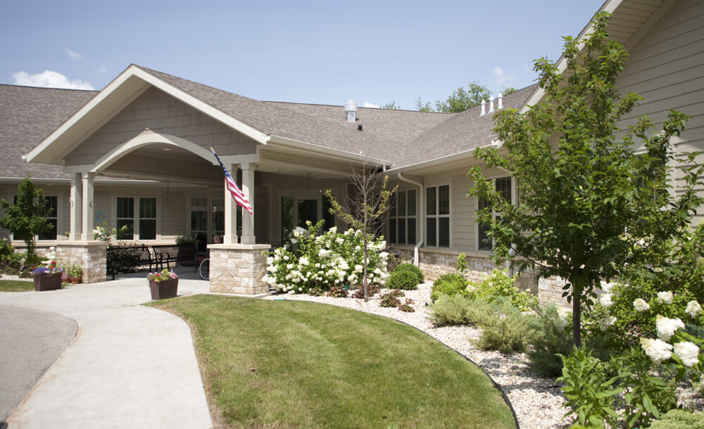 Home Again Assisted Living | Entrance | Cambridge, Wis. | JLA Architects