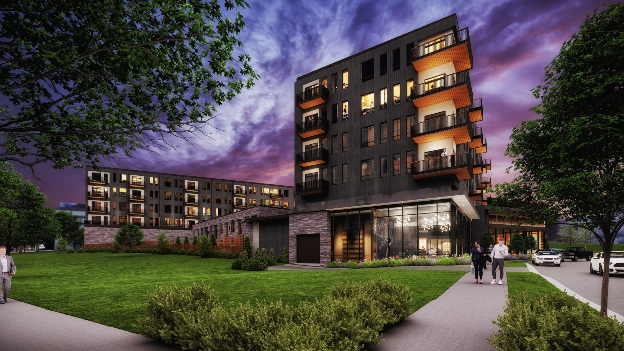 Ogden | Mixed-Use Architecture | Exterior Rendering | JLA Architects | Milwaukee, WI