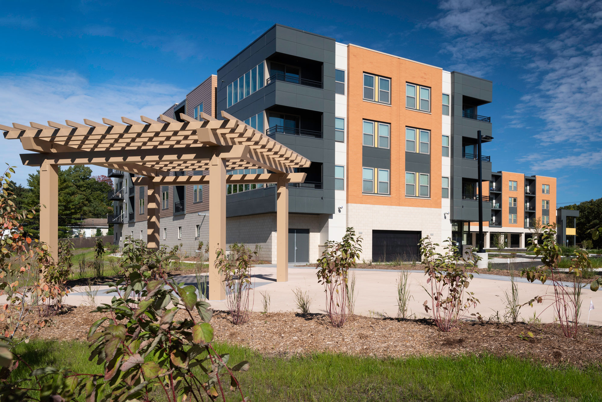 Harbor View Apartments | exterior | mixed-use development | JLA Architects | Madison, WI