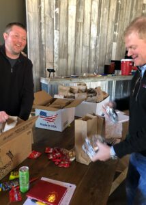 Andy Lee & Joe Lee packing lunches for Friends of the State Street Family