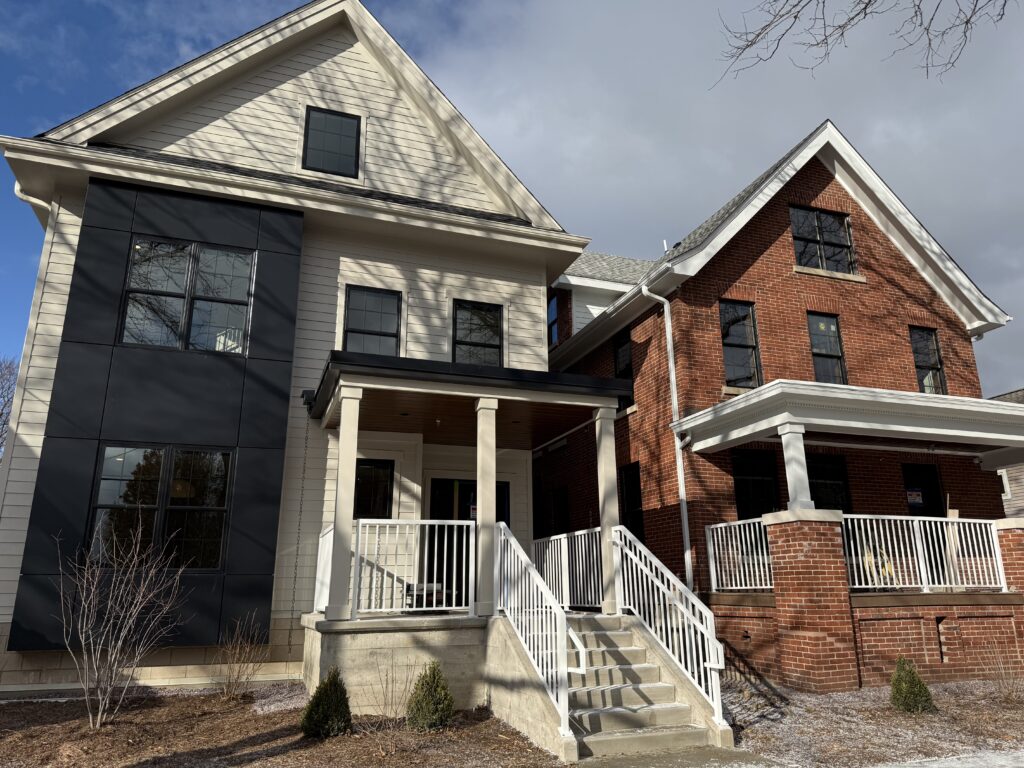 Exterior view of Mifflin street houses at The Dylin.