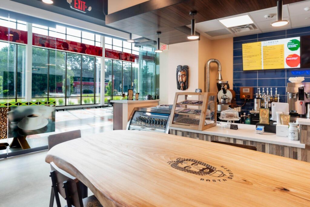 Interior of Rasta Barista inside the Black Business Hub